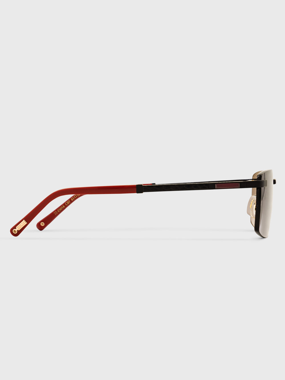 Lev Sunglasses - Satin Black and Red