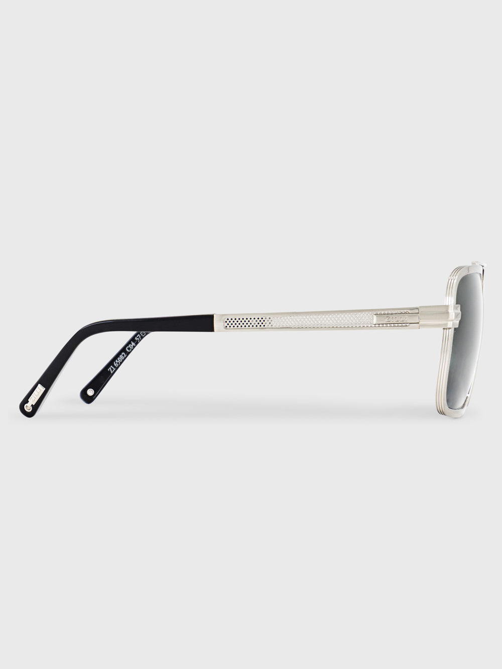 Omar Sunglasses - Shiny Silver and Blue