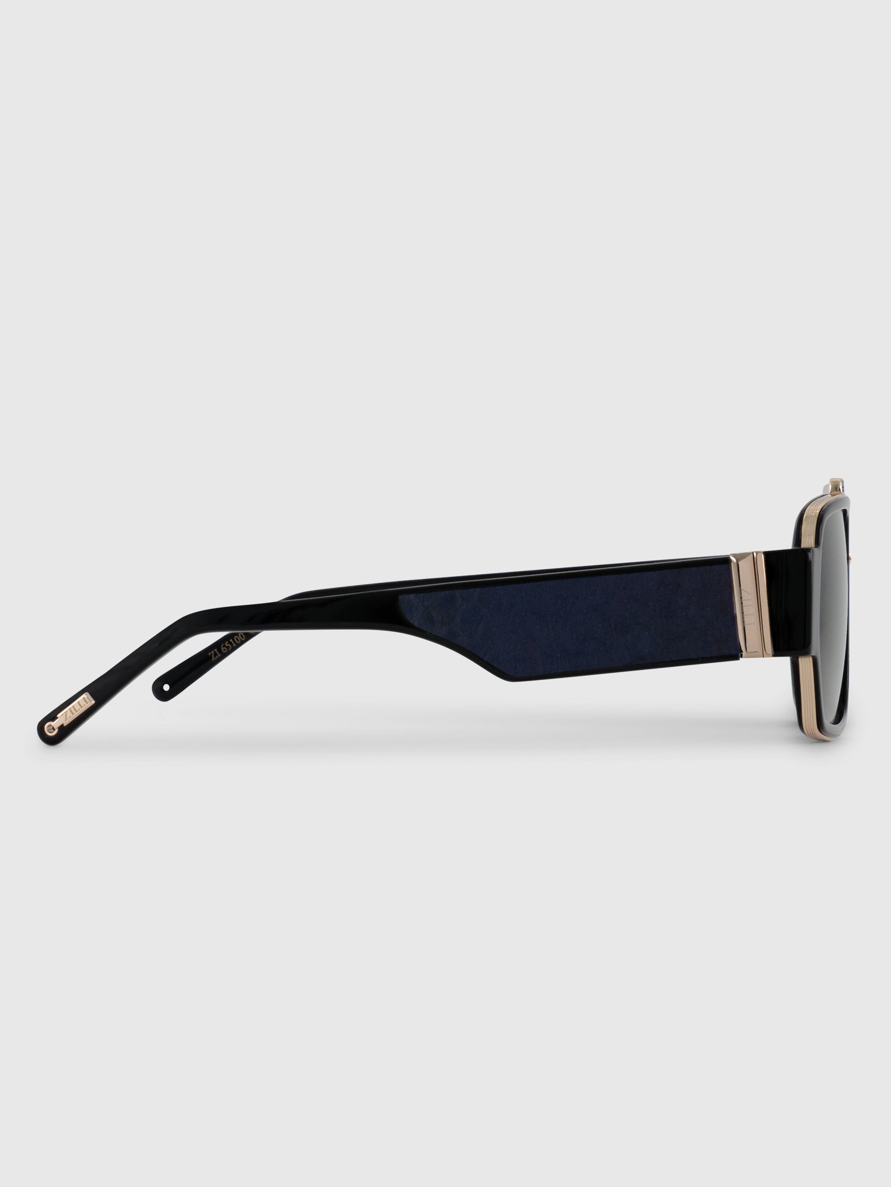 Sunglasses with Leather Details