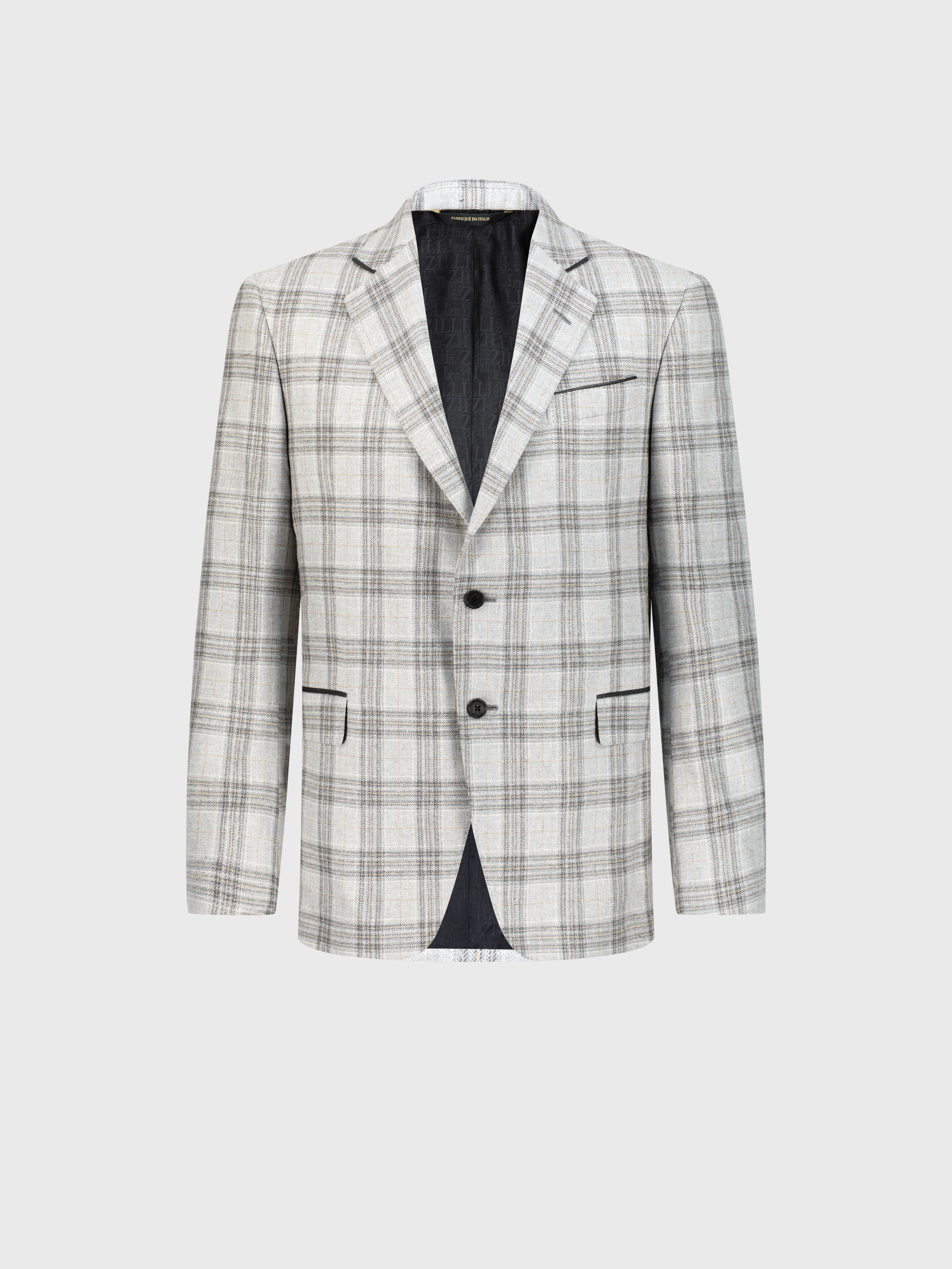 Formal Silk and Wool Whole Line Blazer - Pale Camel