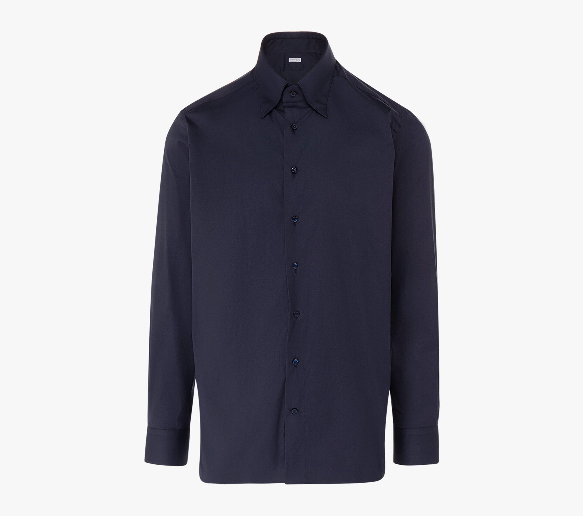 Classic Cotton Blend Shirt with Unique American-Style Collar