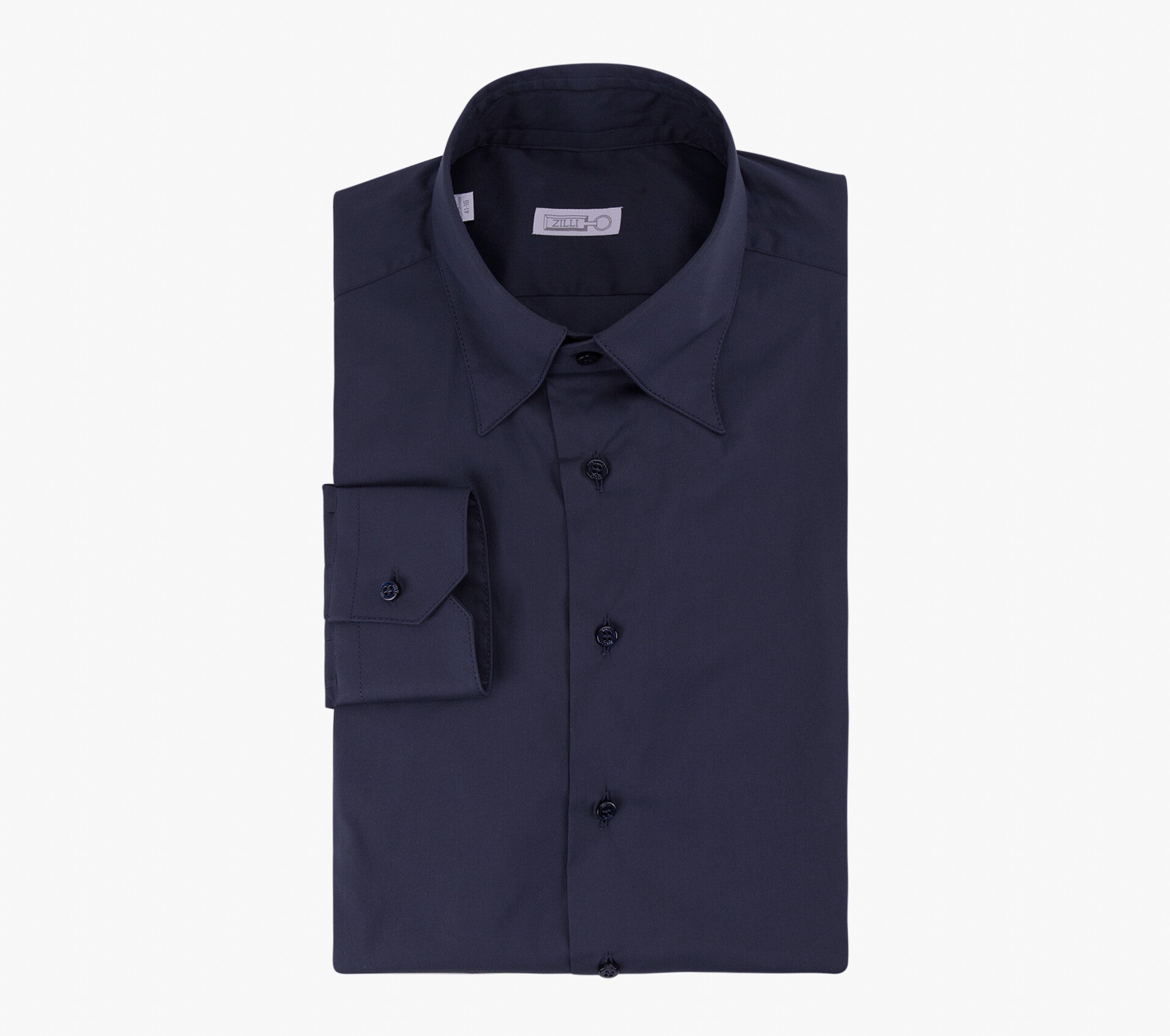 Classic Cotton Blend Shirt with Unique American-Style Collar