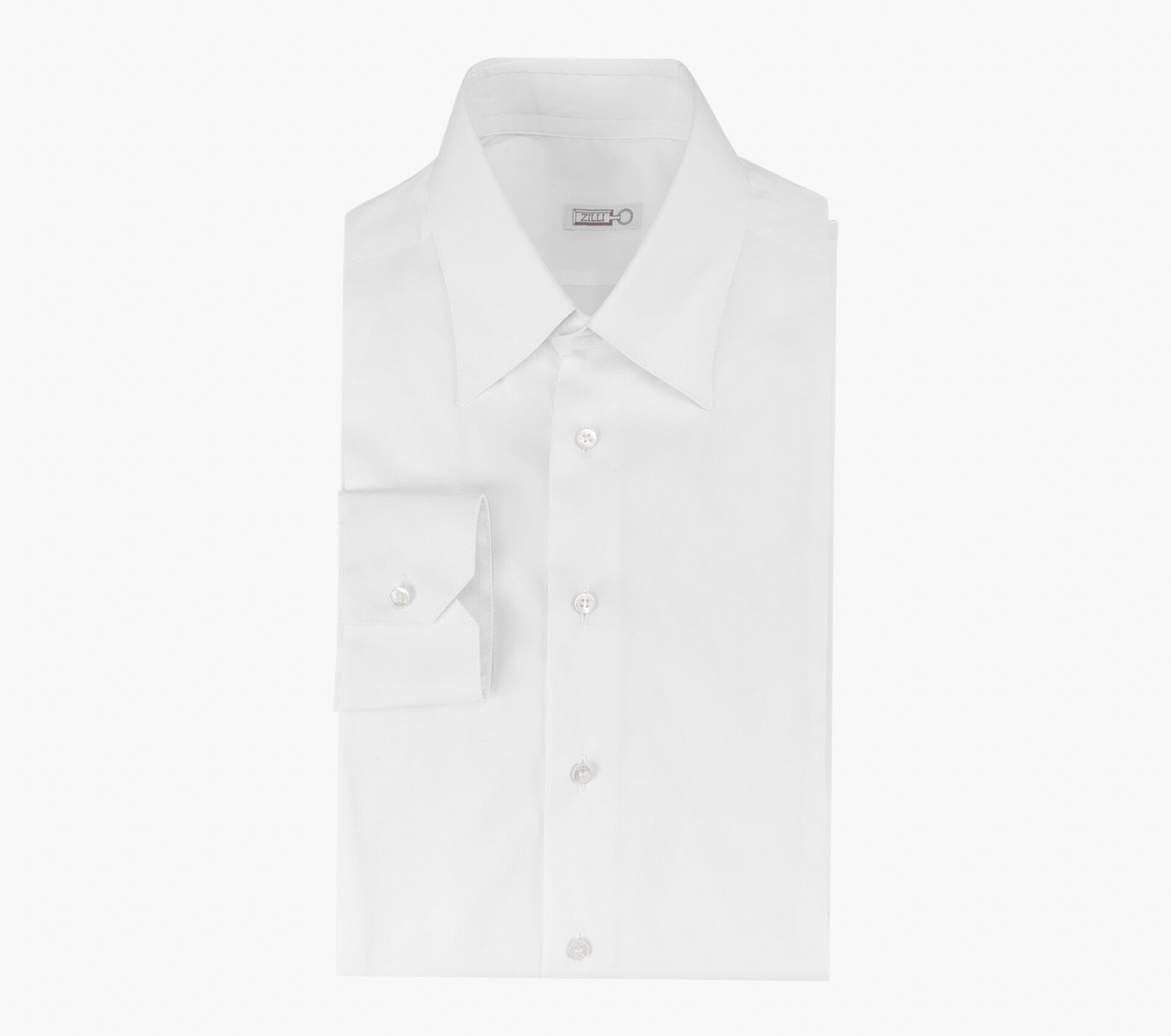 Classic Cotton Blend Shirt with Unique American-Style Collar