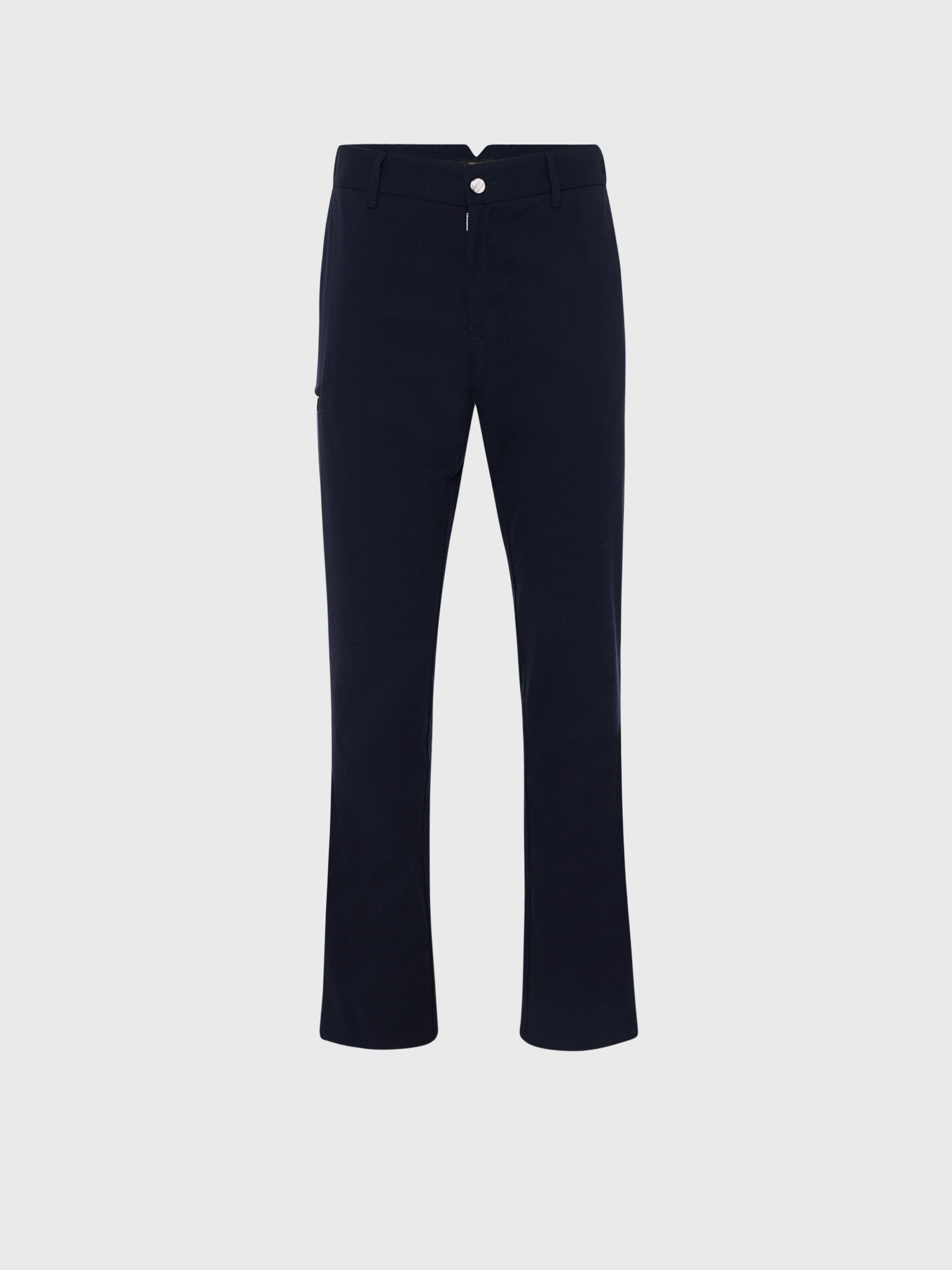 Slim Fit Cotton and Silk Trousers