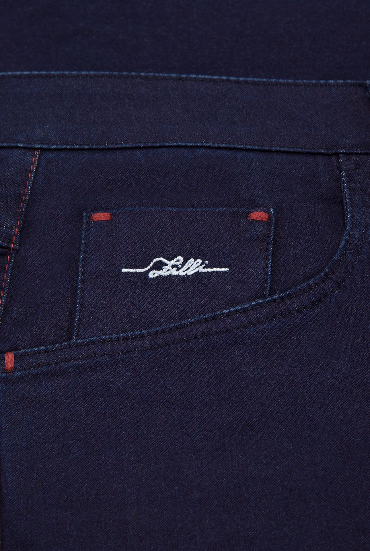 Slim Fit 5-Pocket Jeans with Signature Plaque