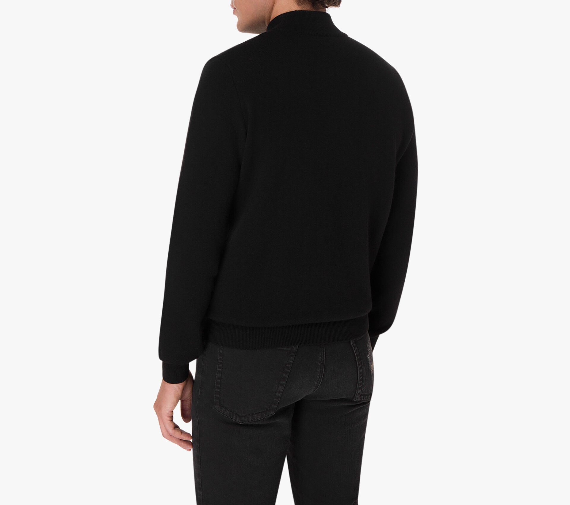 Wool and Cashmere Sweater with Triple Griffon Embroidery