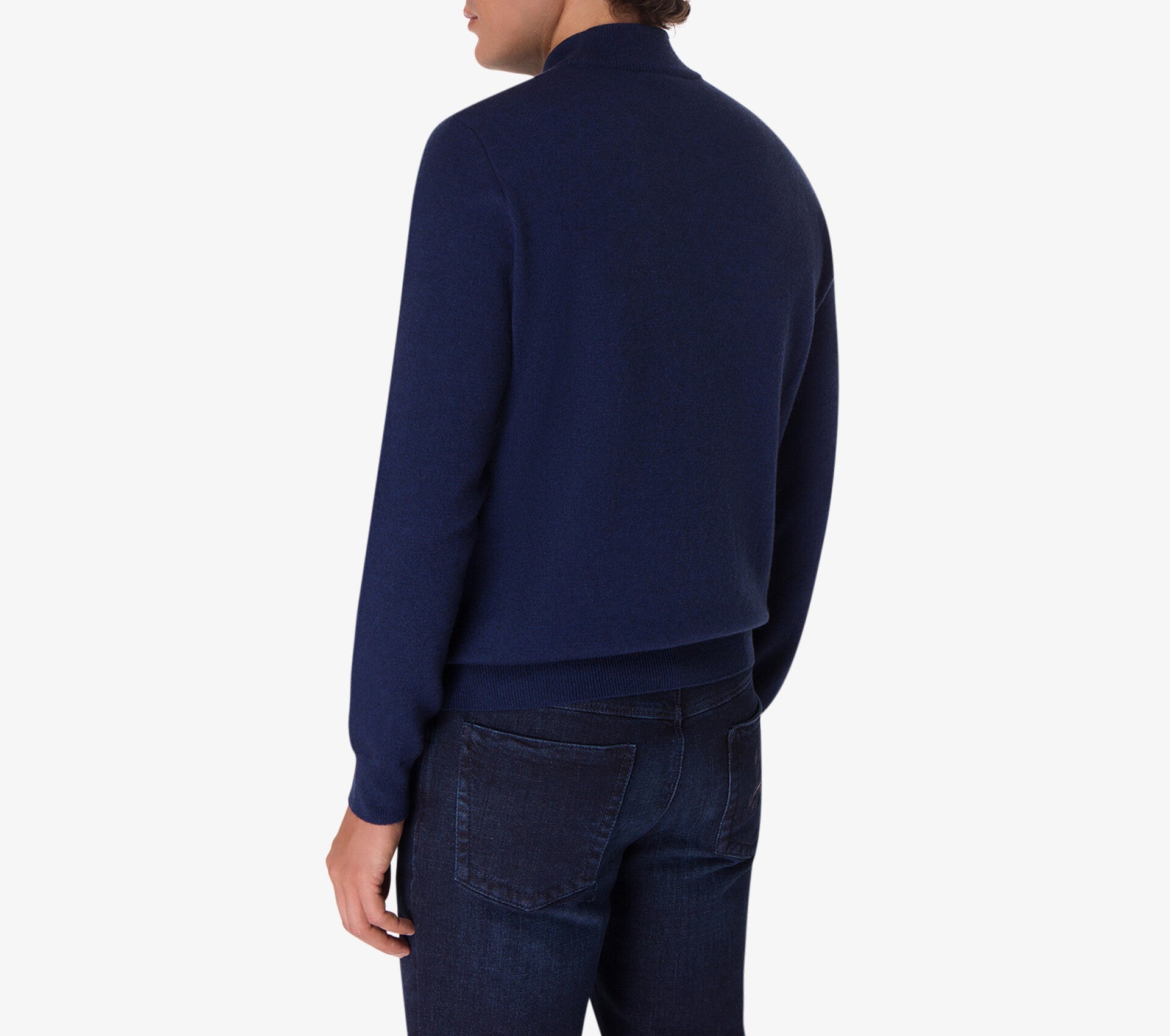 Wool and Cashmere Sweater with Triple Griffon Embroidery