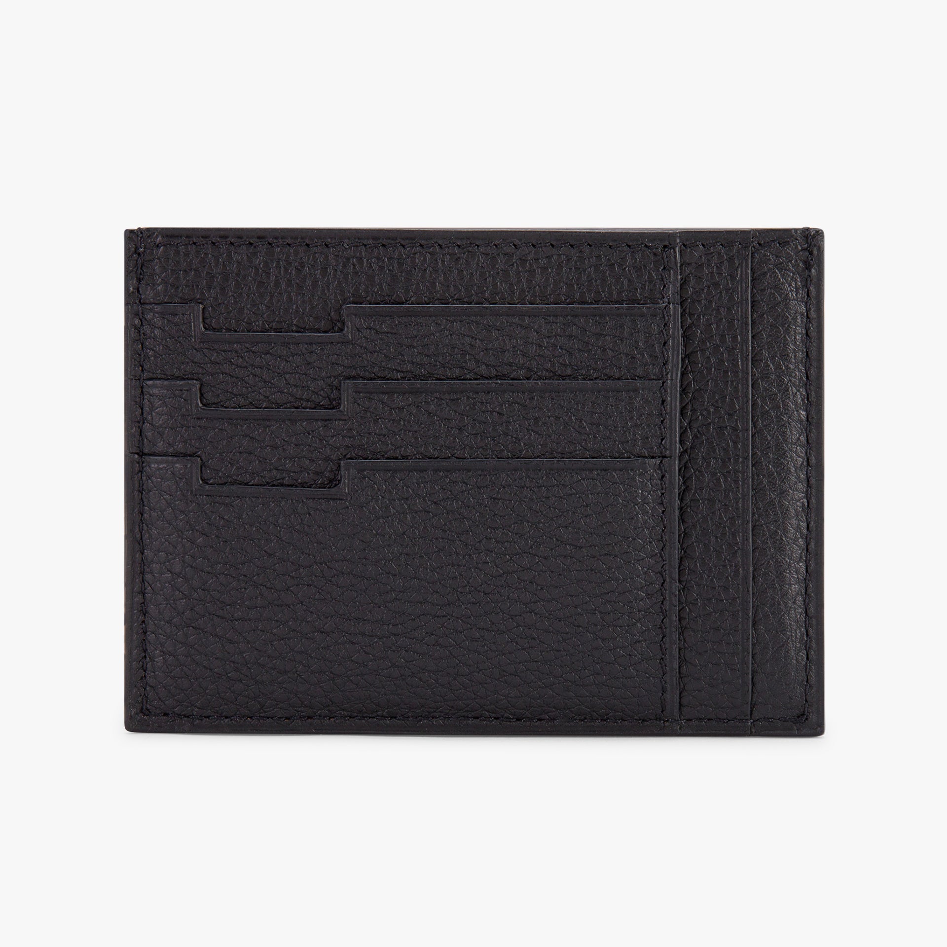 Grained Calfskin Credit Card Holder