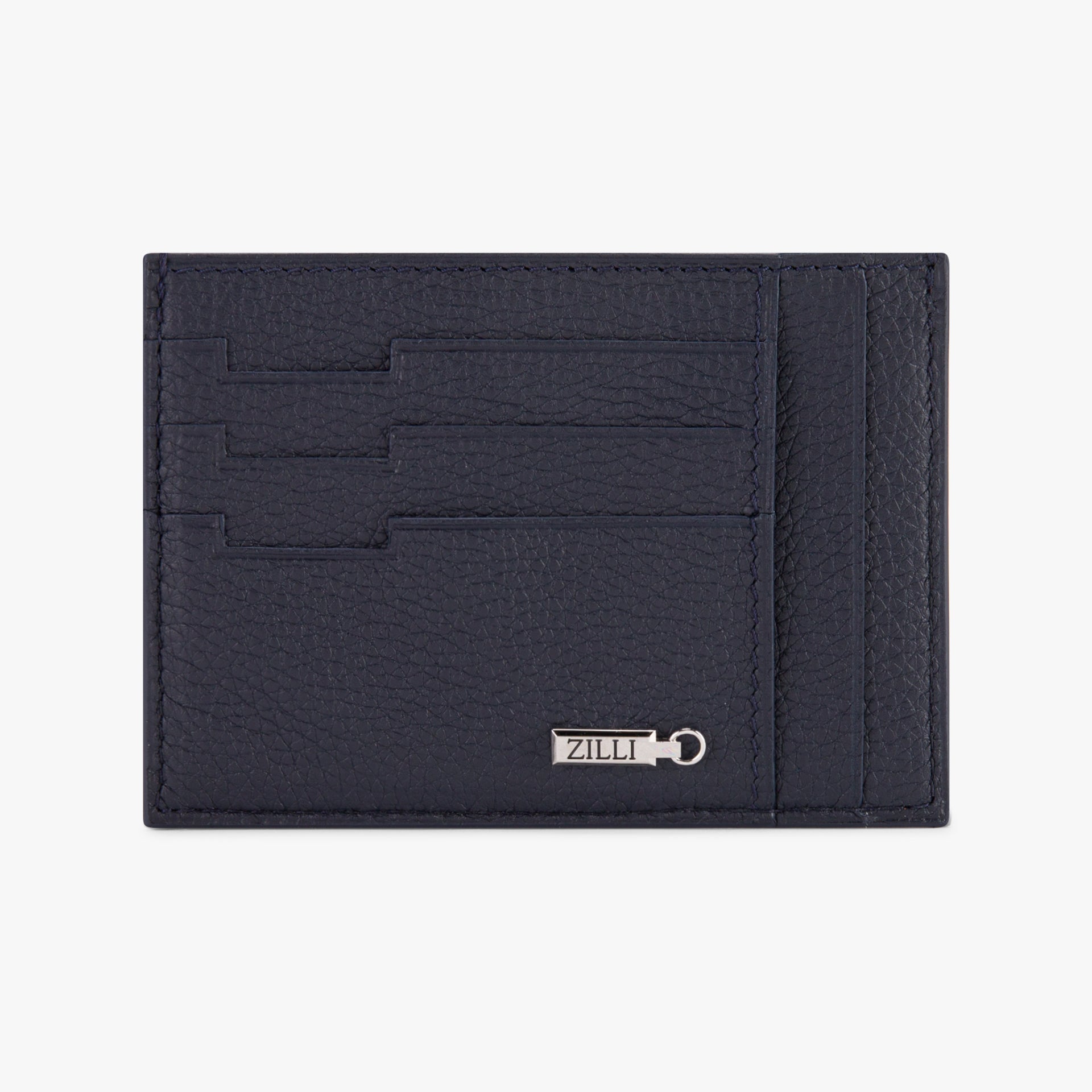 Grained Calfskin Credit Card Holder