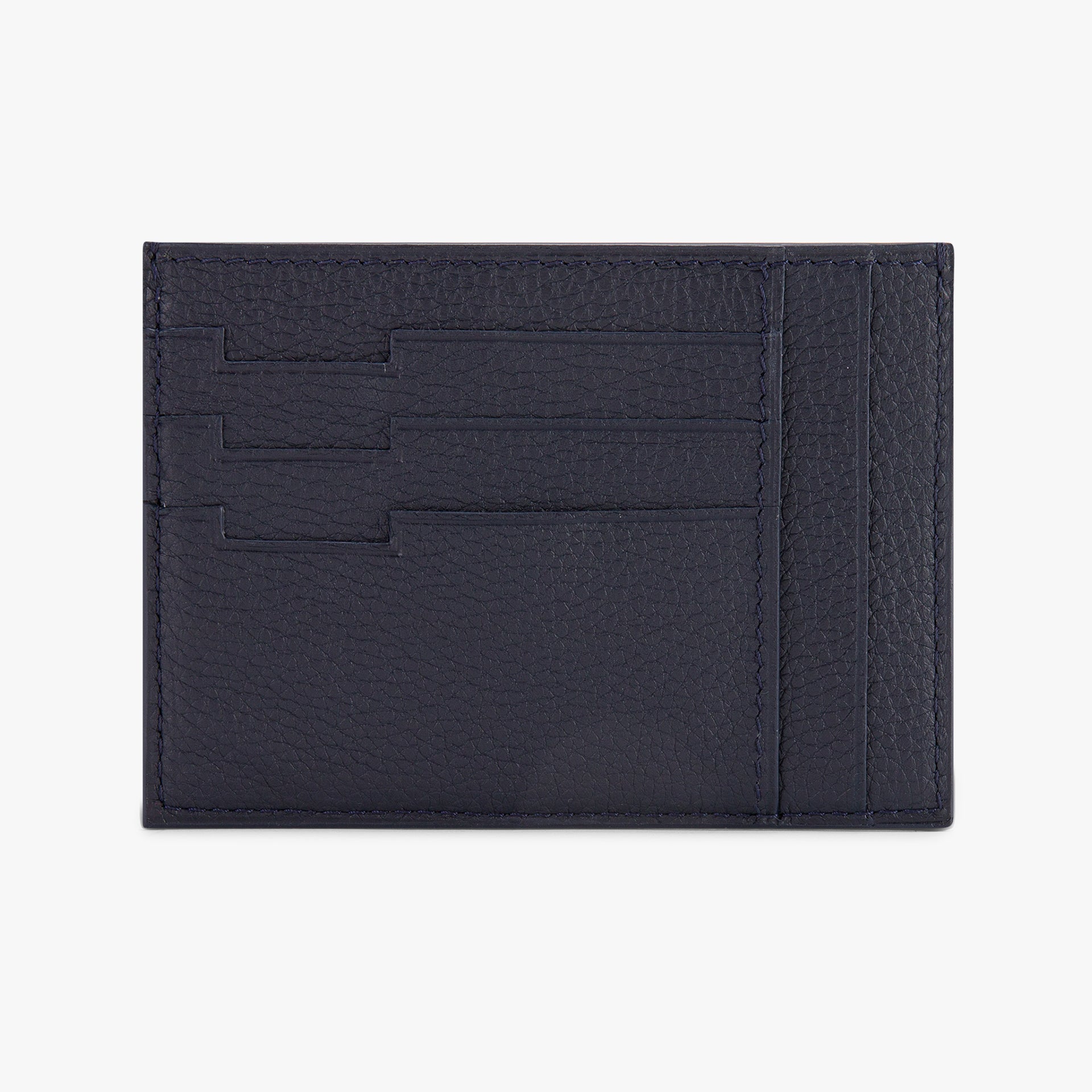 Grained Calfskin Credit Card Holder