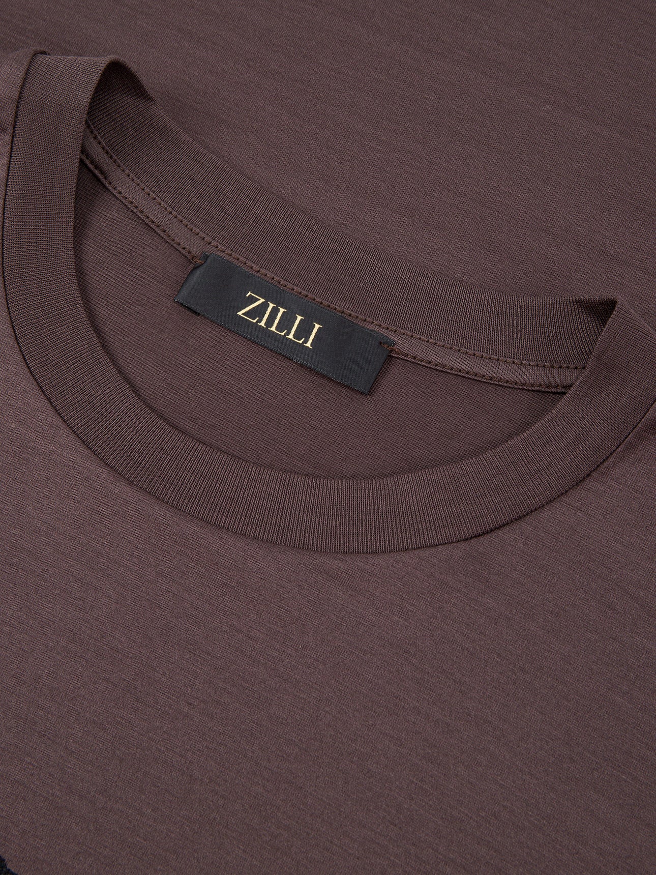 Cotton Round Neck T-Shirt with Signature Embroidery