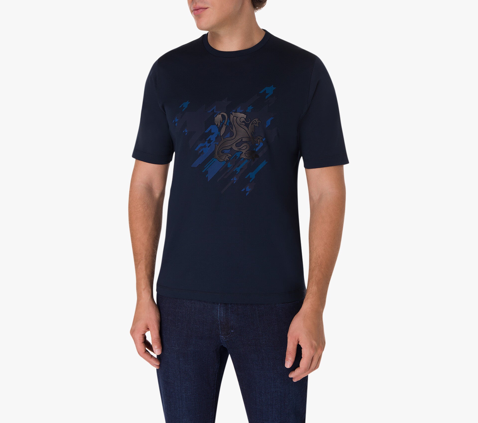 Lambskin Inlay Griffon T-shirt
