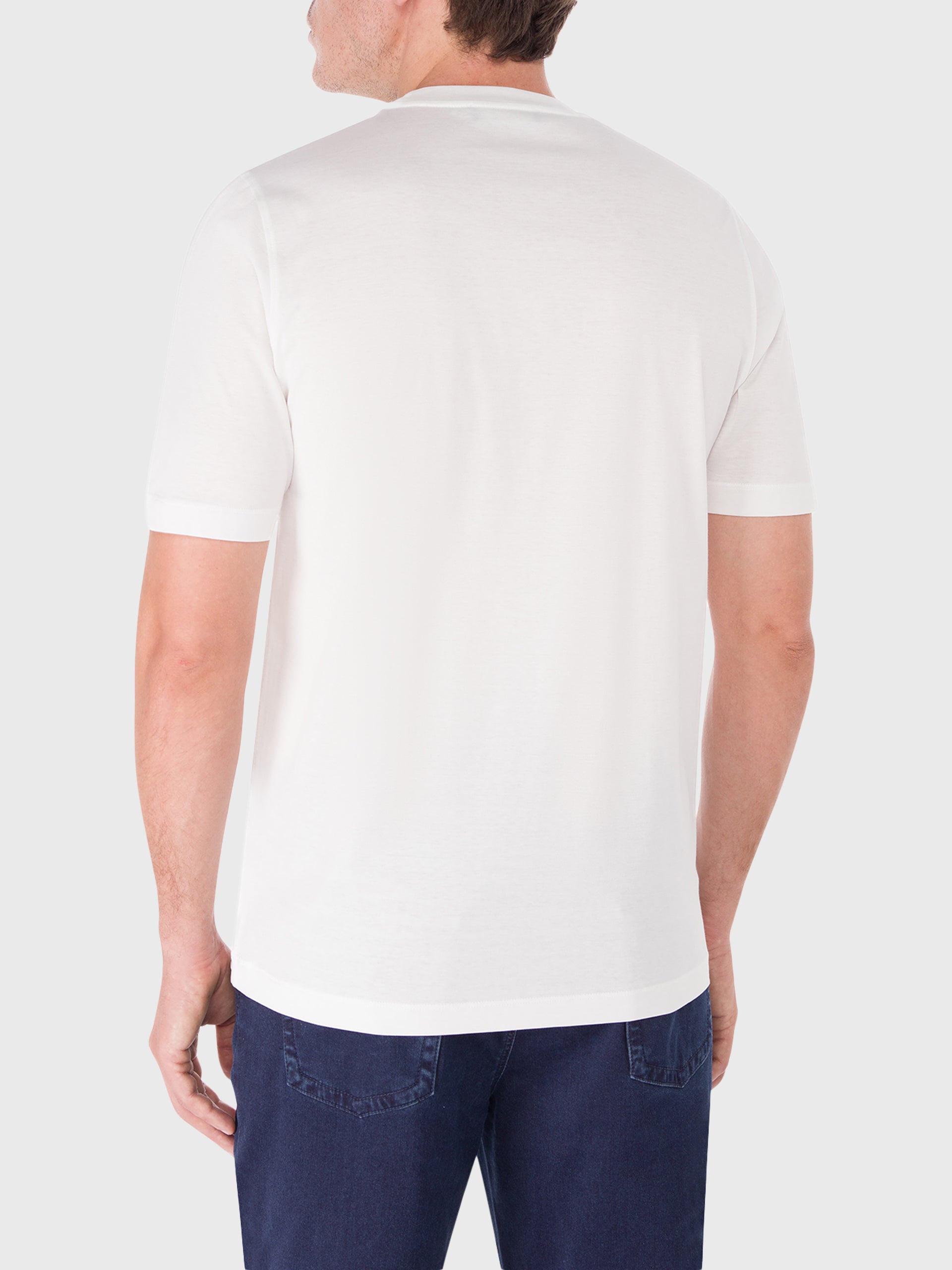 Cotton Round Neck T-Shirt with Zilli Lettering Embroidery