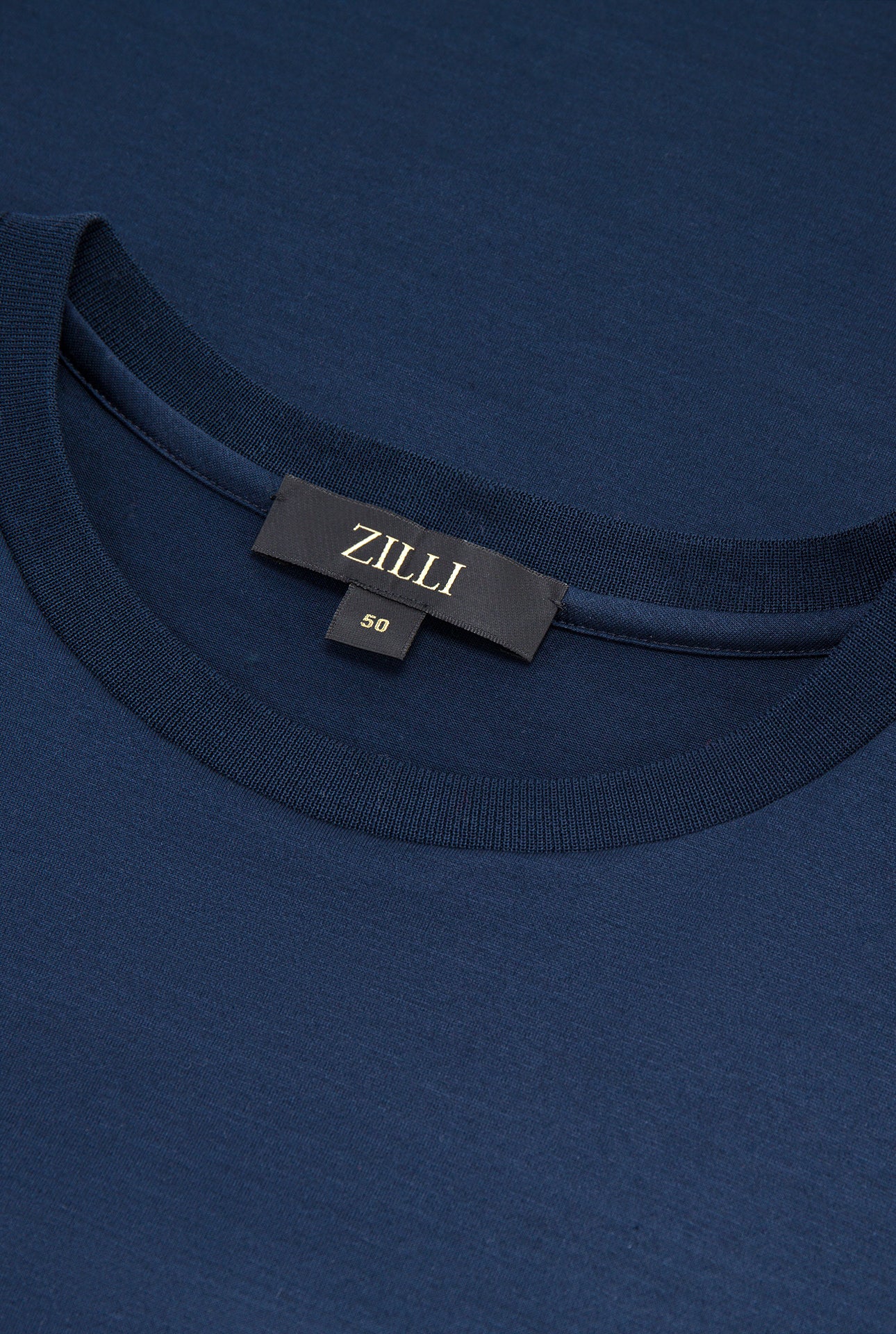Minimalist Cotton T-Shirt Navy Blue