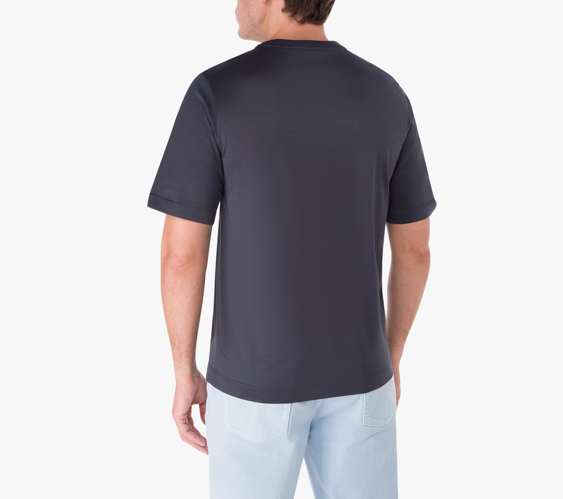 Minimalist Cotton T-Shirt Dark Grey