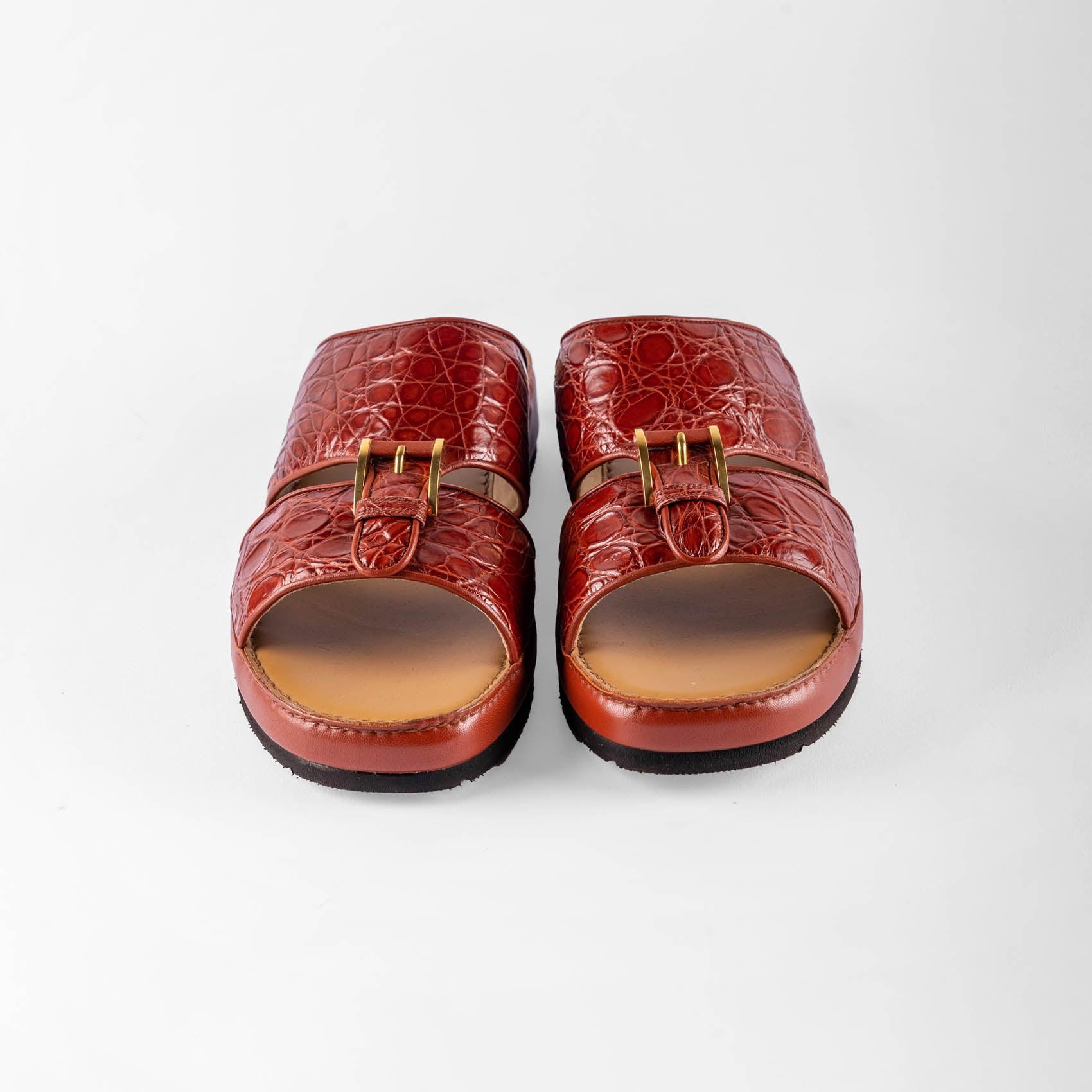 Sandals Arabic style in caiman leather - ZILLI