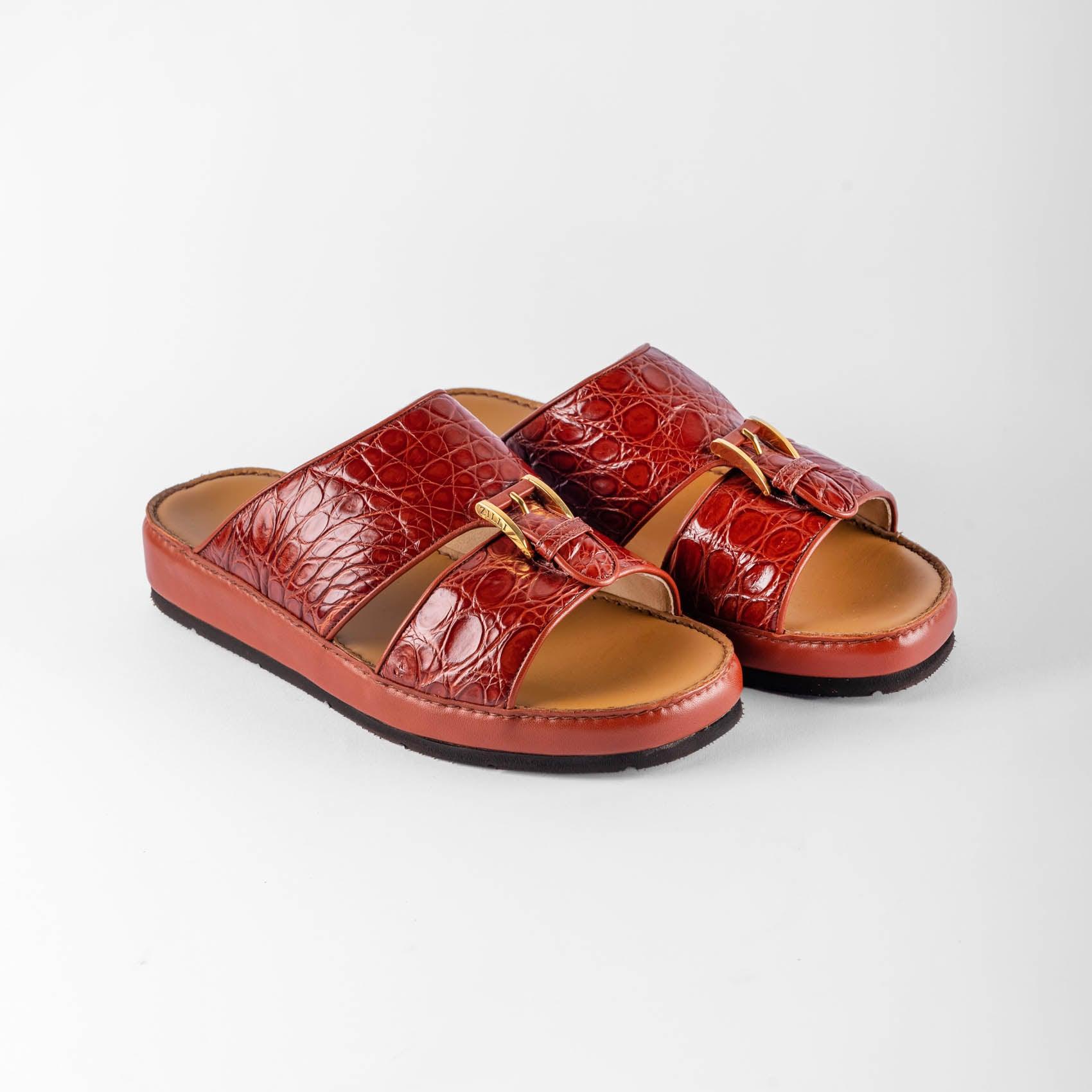 Sandals Arabic style in caiman leather - ZILLI