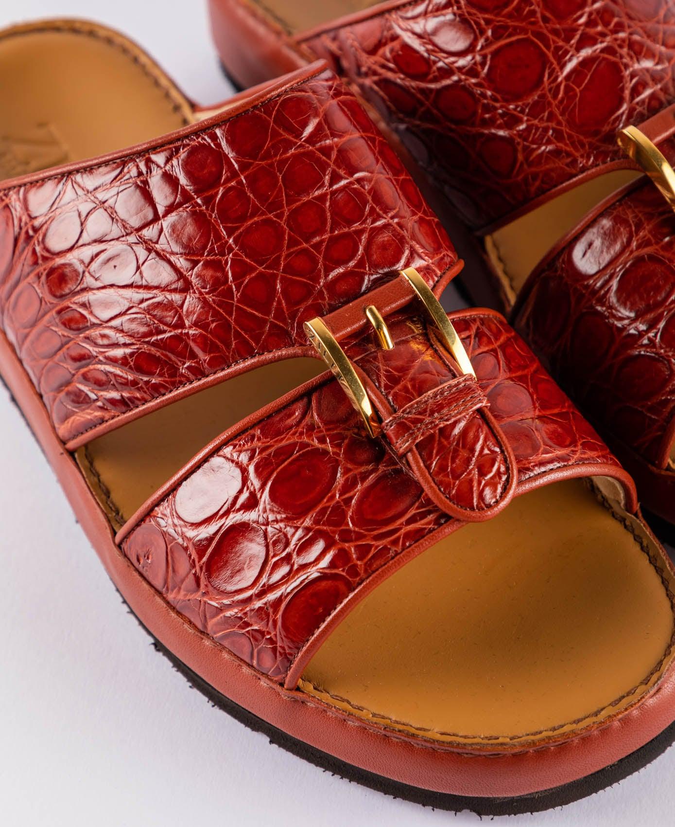 Sandals Arabic style in caiman leather - ZILLI