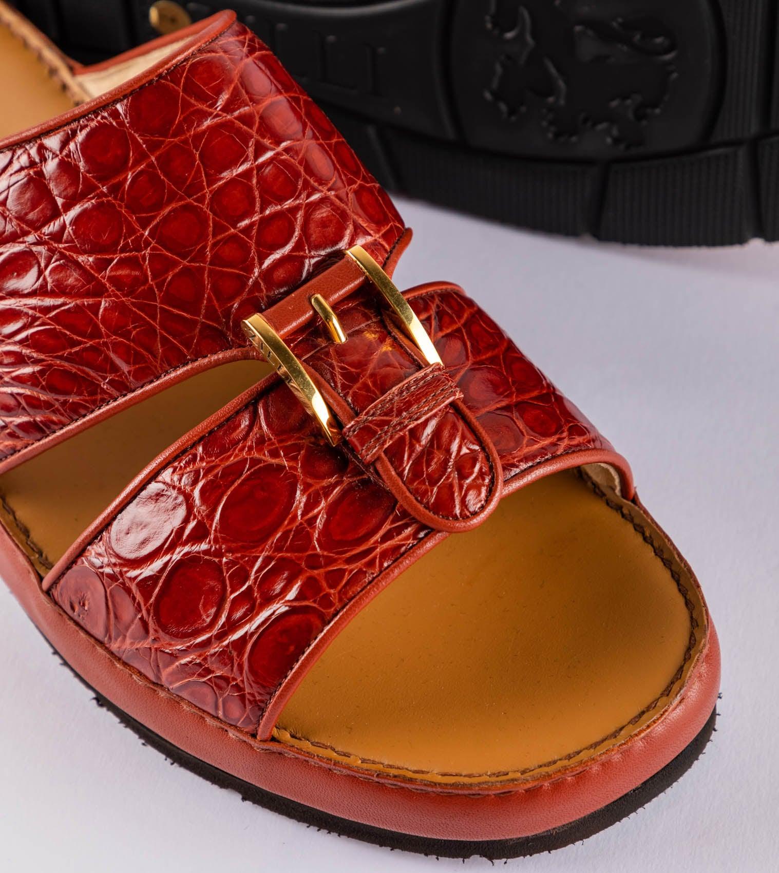 Sandals Arabic style in caiman leather - ZILLI