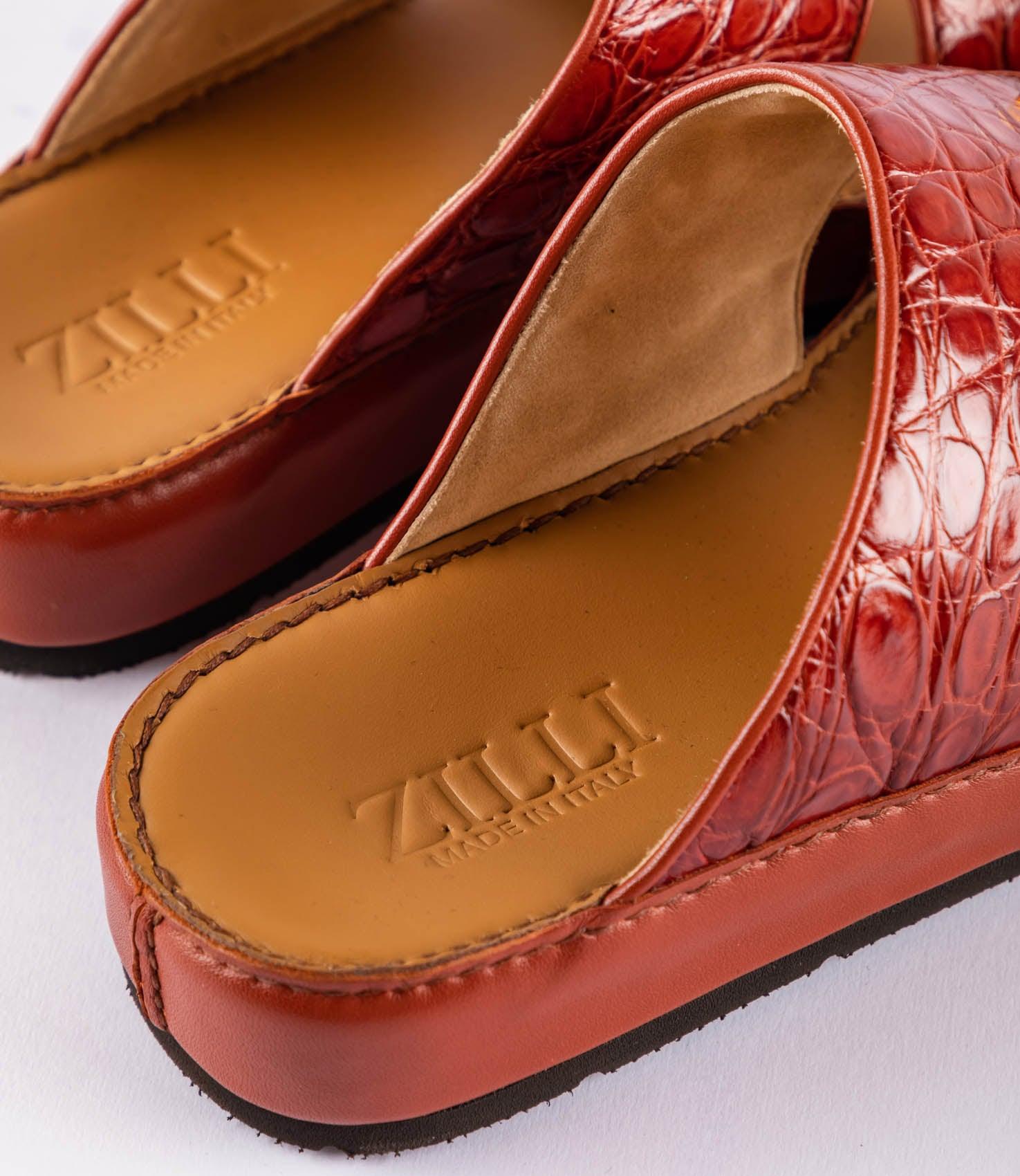 Sandals Arabic style in caiman leather - ZILLI