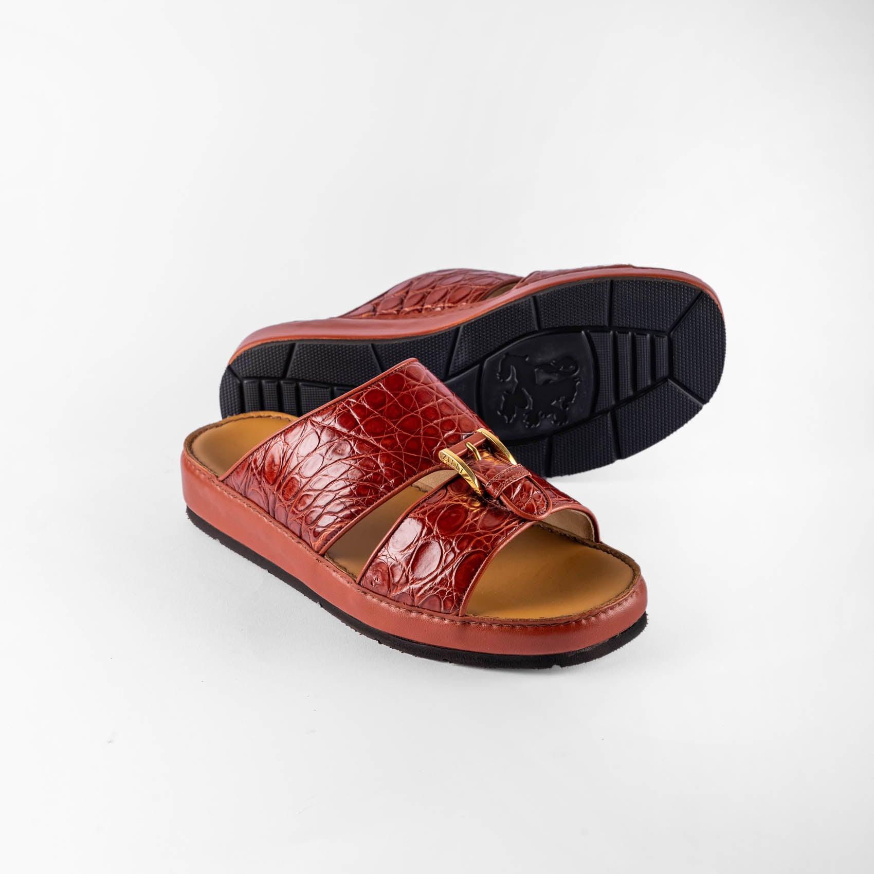 Sandals Arabic style in caiman leather - ZILLI