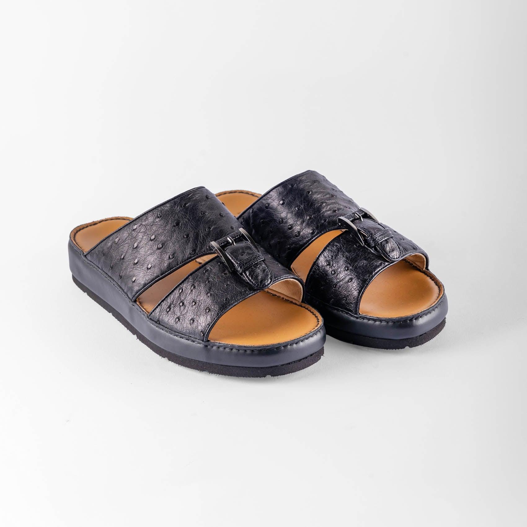 Sandals Arabic style in ostrich leather - ZILLI