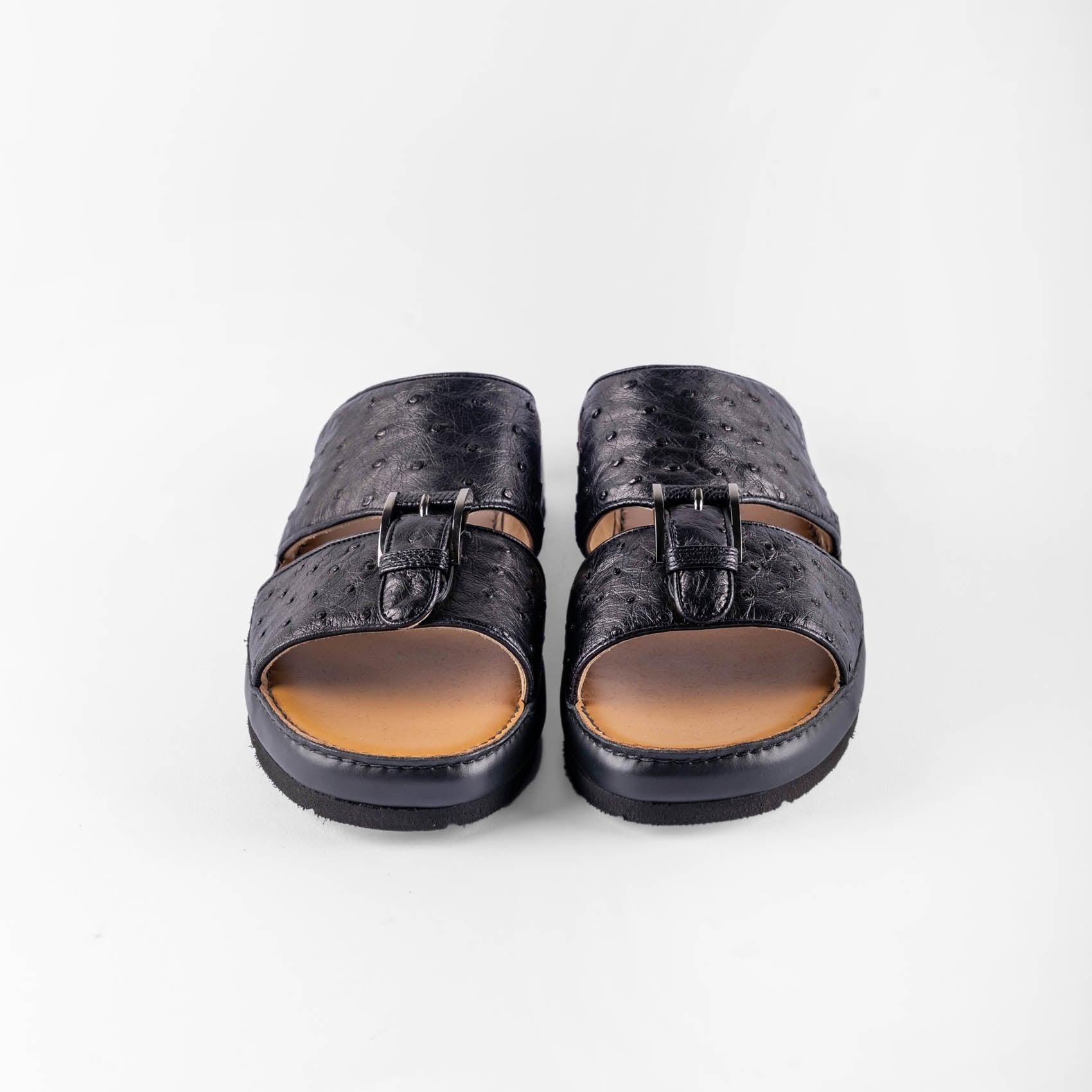 Sandals Arabic style in ostrich leather - ZILLI