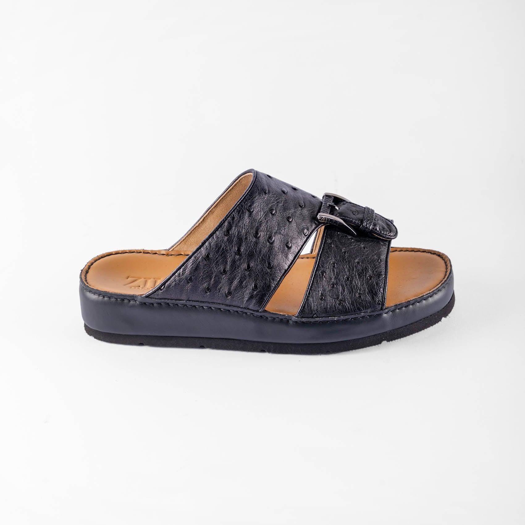 Sandals Arabic style in ostrich leather - ZILLI