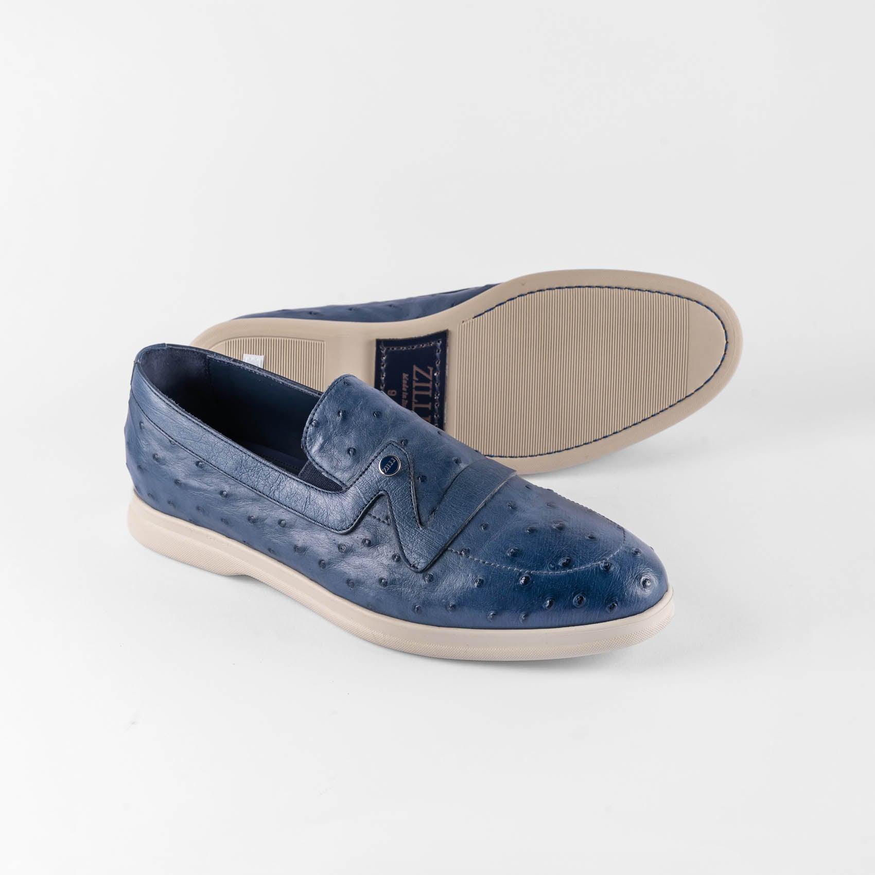 Shoes loafer casual ostrich leather - ZILLI