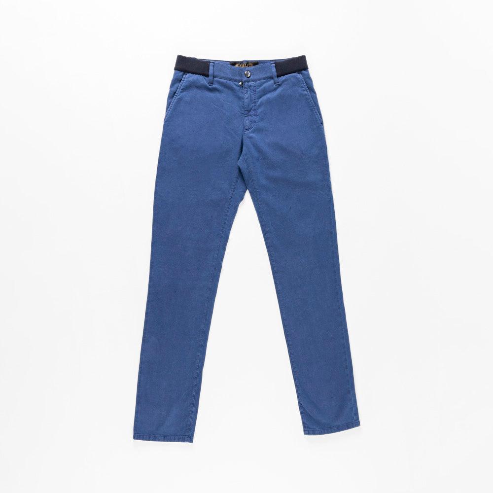 Slim Pants with Calfskin Details - ZILLI