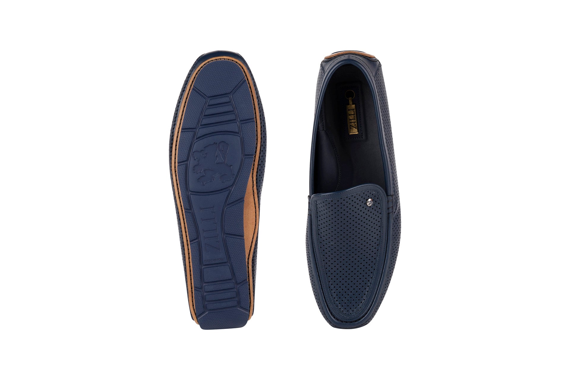 Slip On in perforated nubuck calfskin - ZILLI