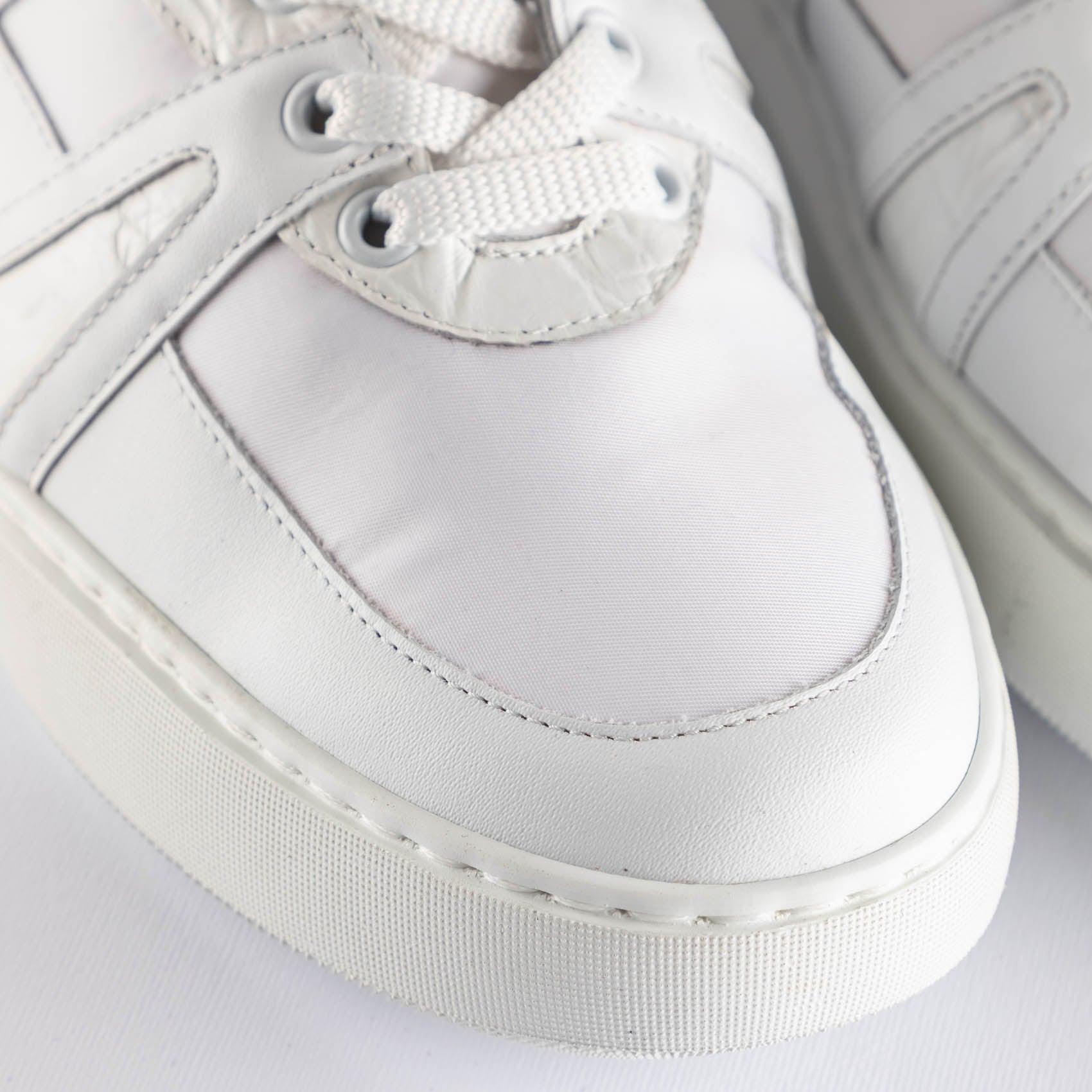 Sneakers from Sport line fabric with crocodile trim - ZILLI