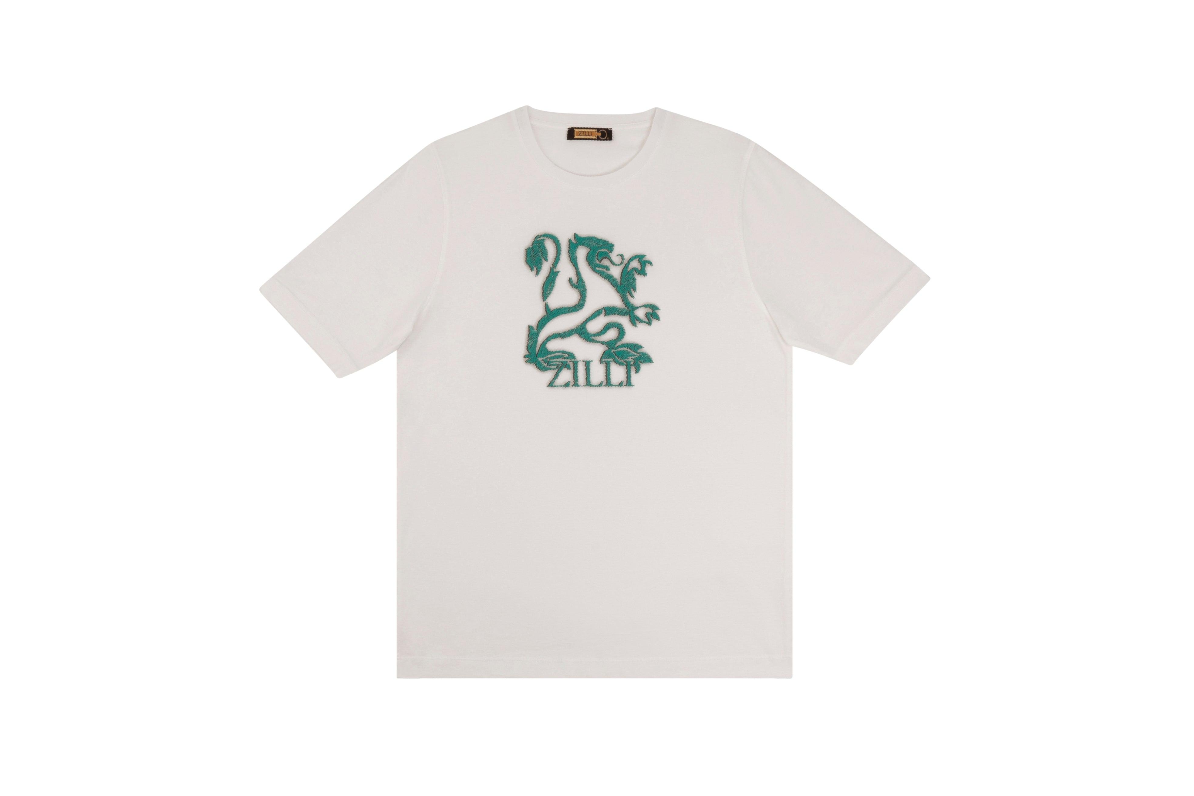 T-shirt with embossed Griffon pattern - ZILLI