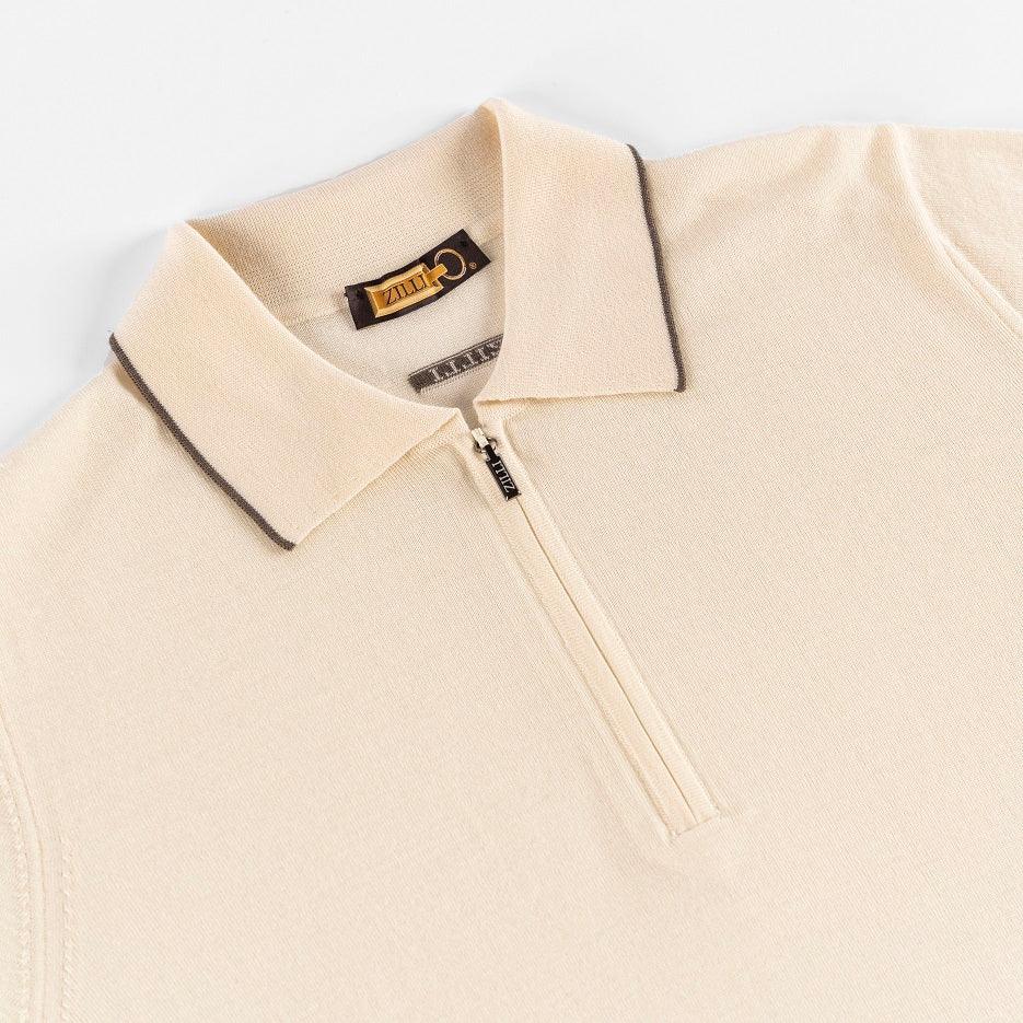 Zipped Polo Shirt, Long Sleeves - ZILLI